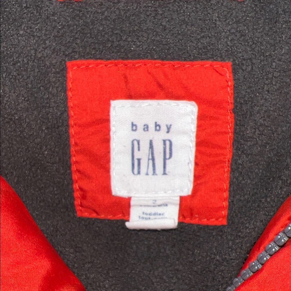 GAP Red/Orange Kids Puffer Jacket - Picture 2 of 15